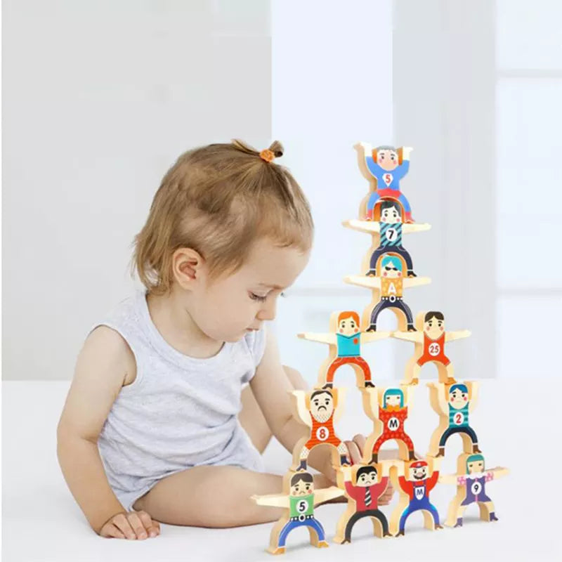Woods™ - Fördert die Entwicklung Ihres Kindes! - Stapelspiel | Pädagogisches Holzspielzeug von Mein Kleines Baby