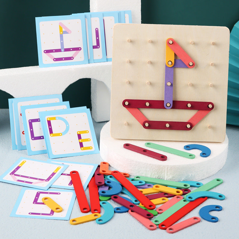 Woods™ - Förderung der Kreativität - Puzzle für die Pinnwand | Pädagogisches Holzspielzeug von Mein Kleines Baby