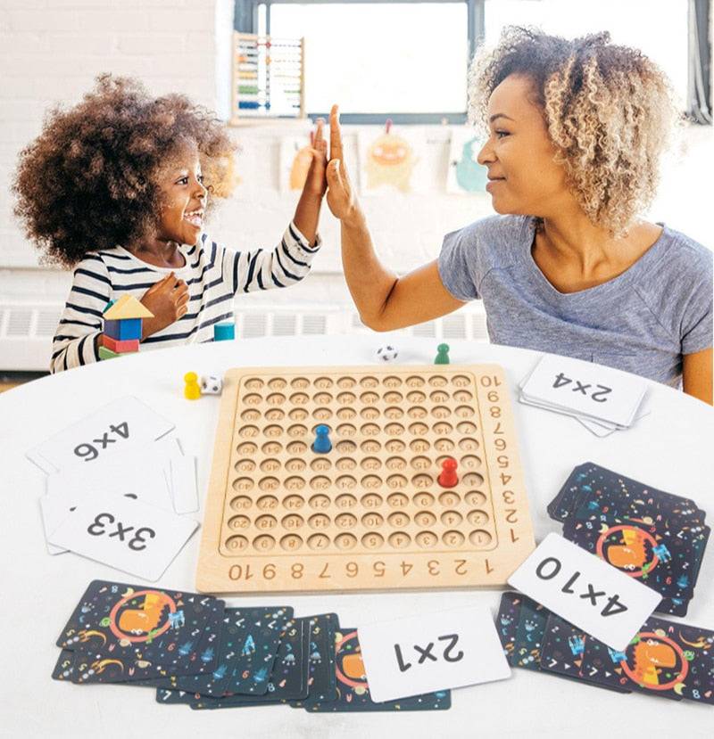 Woods™ - Kleines 1x1 leicht gelernt! - Mathe-Lernspiel | Pädagogisches Holzspielzeug von Mein Kleines Baby