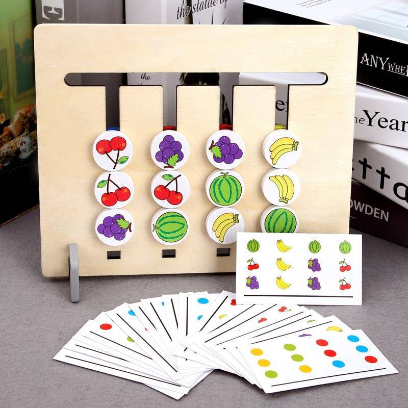 Woods™ | Logisches Denken für Kinder - Montessori-Sortierpuzzle Sortierpuzzle'Frucht&Farbe'| Pädagogisches Holzspielzeug von Mein Kleines Baby