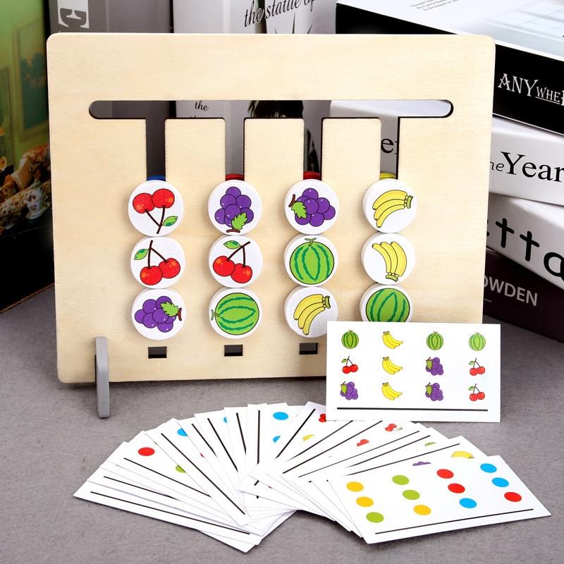 Woods™ | Logisches Denken für Kinder - Montessori-Sortierpuzzle Sortierpuzzle'Frucht&Farbe'| Pädagogisches Holzspielzeug von Mein Kleines Baby
