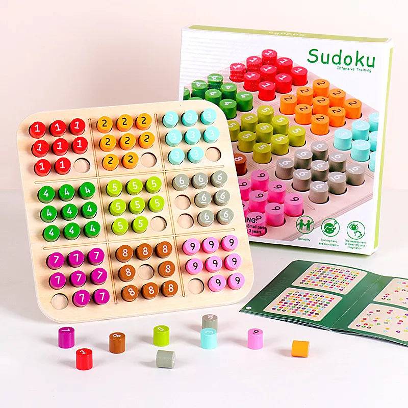 Woods™ - Stundenlanger Spaß! - 3D-Sudoku aus Holz | Pädagogisches Holzspielzeug von Mein Kleines Baby