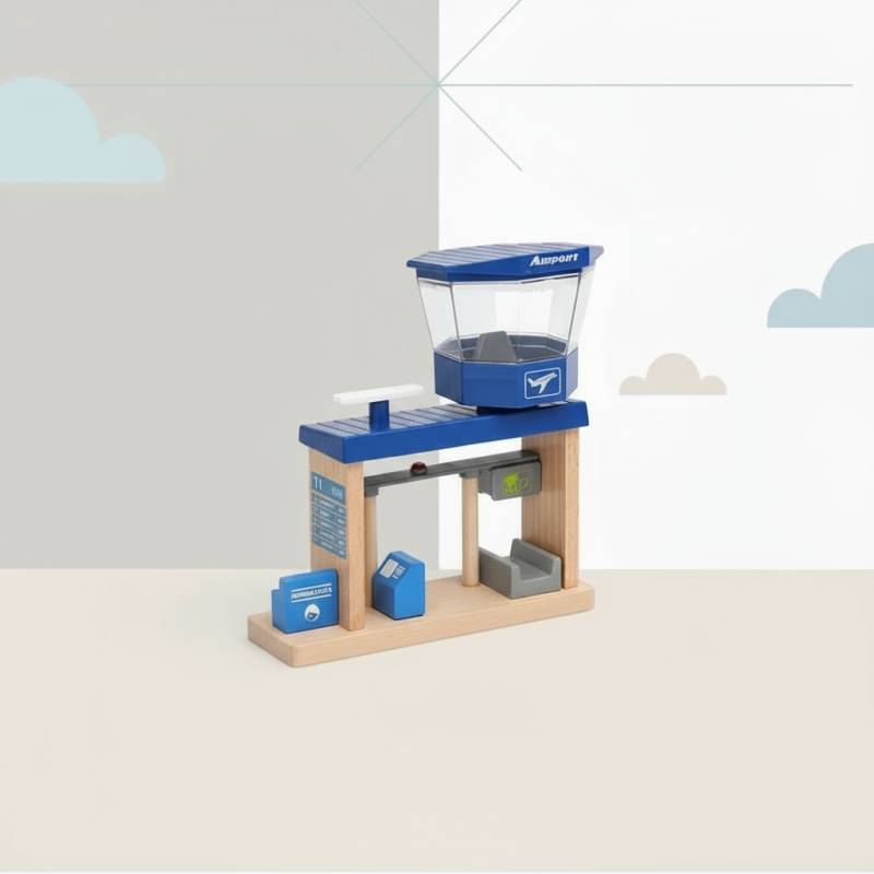 Woods– Stilvoll&lehrreich - Holzspielset für öffentliche Verkehrsmittel Endgerät | Pädagogisches Holzspielzeug von Mein Kleines Baby