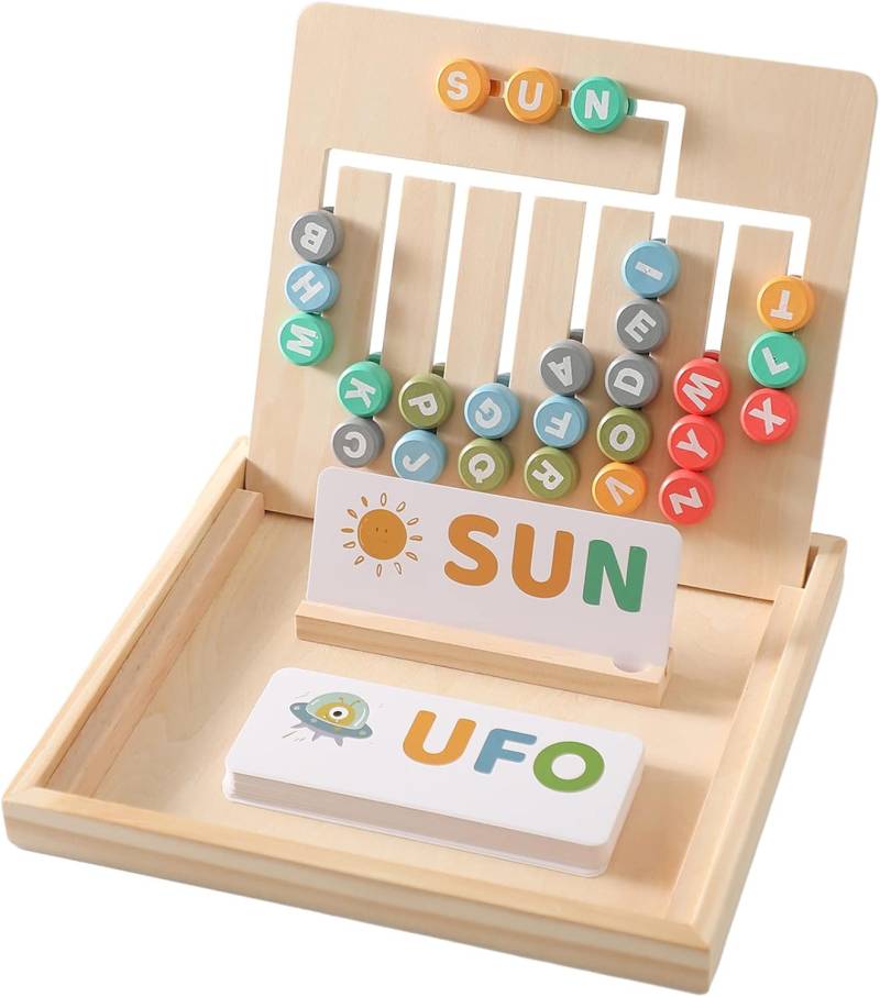 Word Box Toy™ - Wortabenteuer - Buchstabenspiel | Pädagogisches Holzspielzeug von Mein Kleines Baby