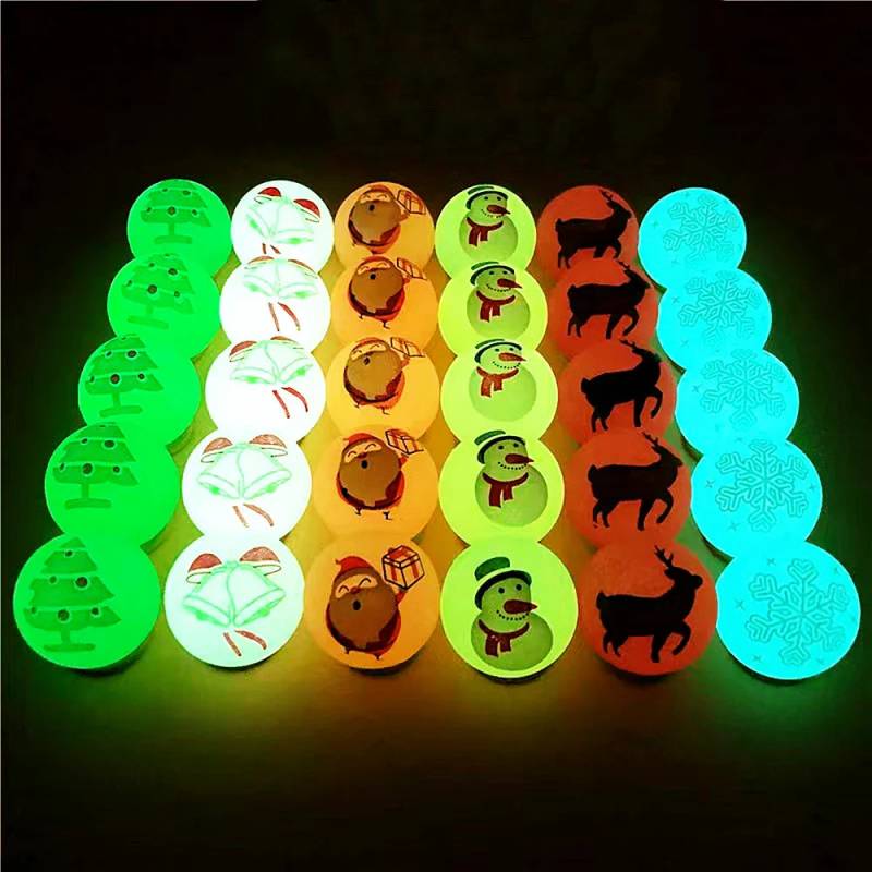 Xmas Bouncy Balls™ - Ein hüpfendes Weihnachten! - Hüpfende Bälle 30 Stäbchen | Pädagogisches Holzspielzeug von Mein Kleines Baby