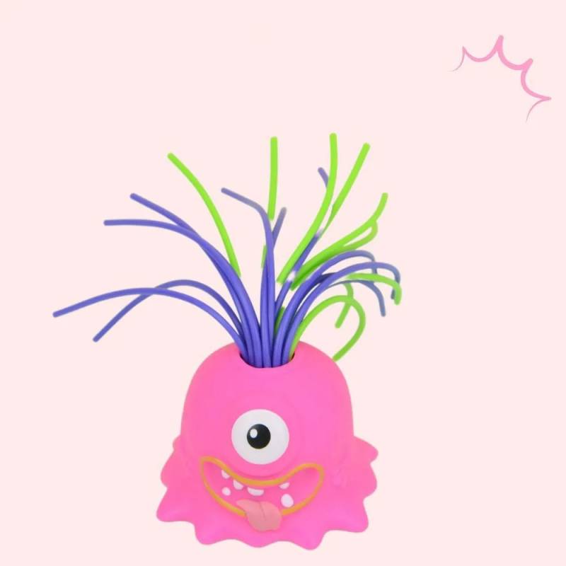 Yellie– Witzig&interaktiv– Monster-Stressspielzeug Rosa | Pädagogisches Holzspielzeug von Mein Kleines Baby