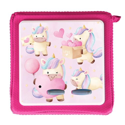 MeinBaby123® Toniebox Schutzfolie Einhorn | Toniebix Zubehör | Toniebox Aufkleber passgenau & selbstklebend | Toniebox Sticker Mädchen | Geschenke für Kinder zum Geburtstag (Einhorn V2) von MeinBaby123