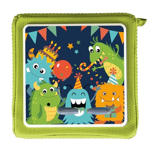 MeinBaby123® Toniebox Schutzfolie Monster | Toniebix Zubehör | Toniebox Aufkleber passgenau & selbstklebend | Toniebox Sticker | Geschenke für Kinder zum Geburtstag (Monster Party) von MeinBaby123