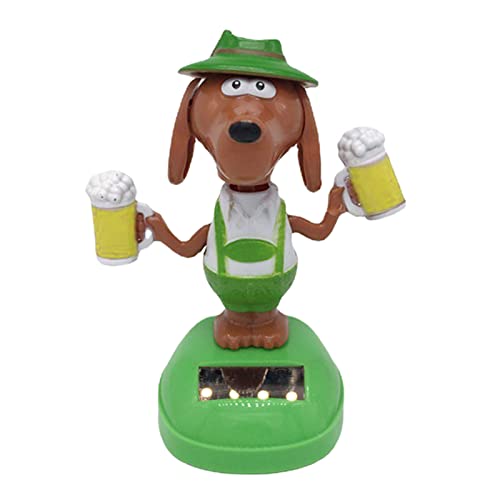 Meindin Solarbetriebene Tanzende Figuren, Auto Armaturenbrett Tänzerin Wackelköpfe Spielzeug Solarbetriebene Dekoration, Wackelhund Solarbetriebene Hund mit Bier Solarbetriebene Auto Ornamente, Solar Meindin Solarbetriebene Tanzende Figuren, Auto Armaturenbrett Tänzerin Wackelköpfe Spielzeug Solarbetriebene Dekoration, Wackelhund Solarbetriebene Hund mit Bier Solarbetriebene Auto Ornamente, Solar von Meindin