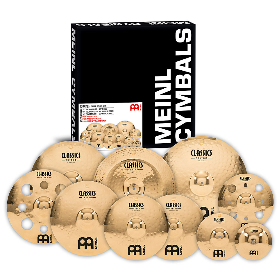 Meinl Classics Custom CC4680-TRB Triple Bonus Set Becken-Set Meinl Classics Custom CC4680-TRB Triple Bonus Set Becken-Set von Meinl