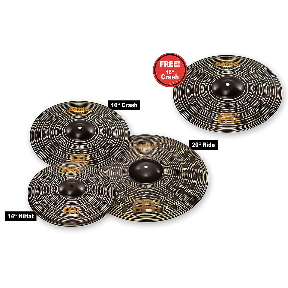 Meinl Classics Custom CCD460+18 Becken-Set von Meinl