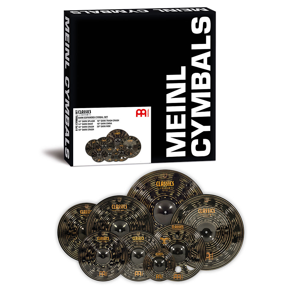 Meinl Classics Custom Dark CCD-CS2 Expanded Cymbal Set Becken-Set Meinl Classics Custom Dark CCD-CS2 Expanded Cymbal Set Becken-Set von Meinl