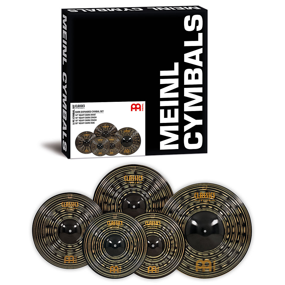 Meinl Classics Custom Dark CCD-CS4 Expanded Cymbal Set Becken-Set Meinl Classics Custom Dark CCD-CS4 Expanded Cymbal Set Becken-Set von Meinl