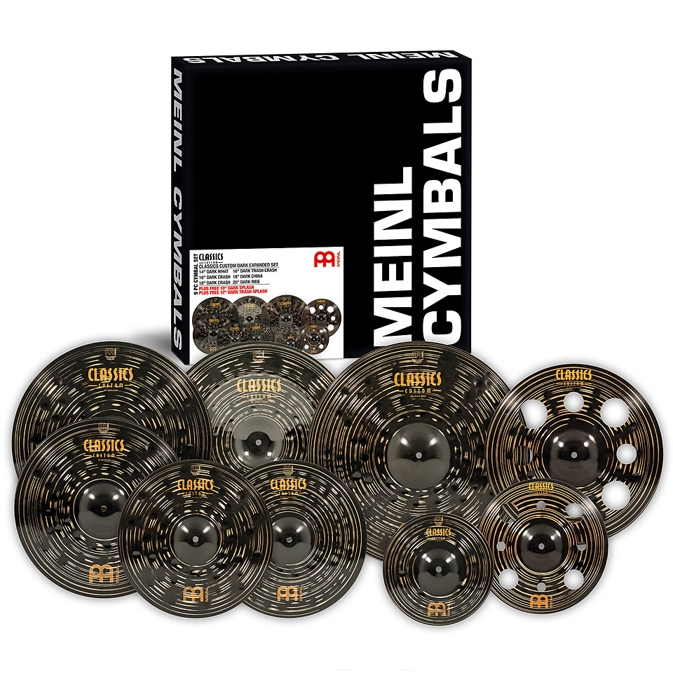 Meinl Classics Custom Dark CCD-ES1 Expanded Set Becken-Set Meinl Classics Custom Dark CCD-ES1 Expanded Set Becken-Set von Meinl