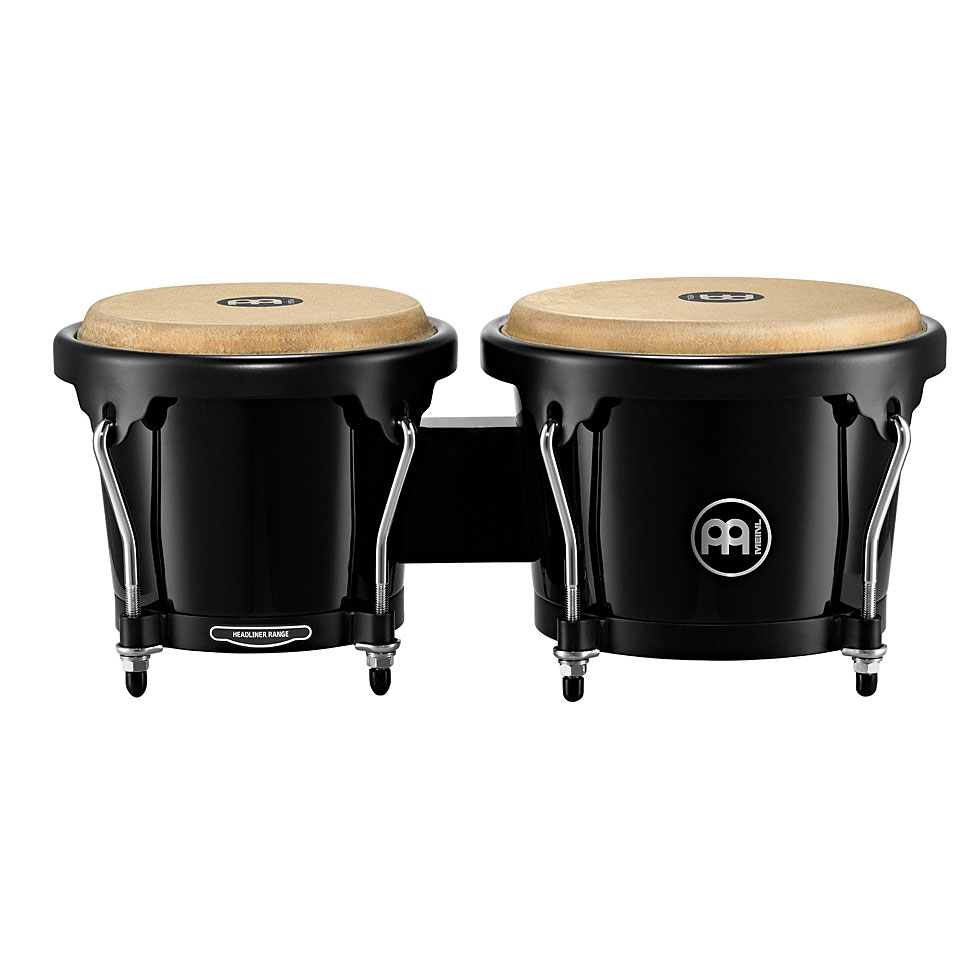 Meinl Headliner Series HFB100BK Premium Fiberglass Bongo Black Bongo von Meinl