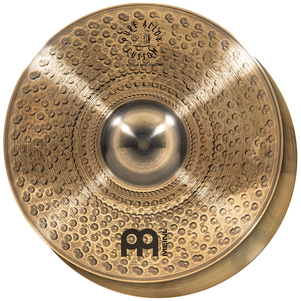 Meinl Pure Alloy Custom PAC14MTH 14" Medium Thin HiHat Hi-Hat-Becken von Meinl