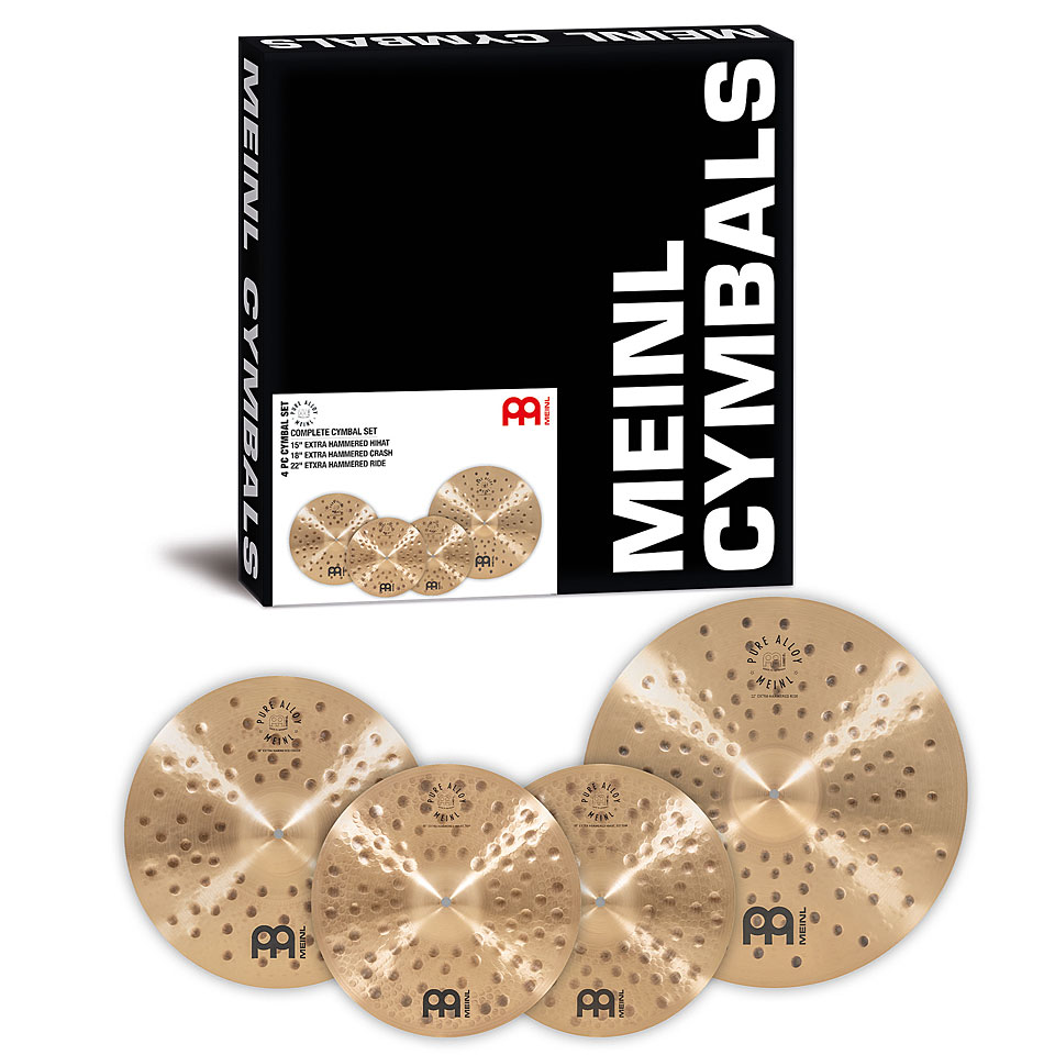 Meinl Pure Alloy PA-CS1 Complete Extra Hammered Cymbal Set Becken-Set Meinl Pure Alloy PA-CS1 Complete Extra Hammered Cymbal Set Becken-Set von Meinl