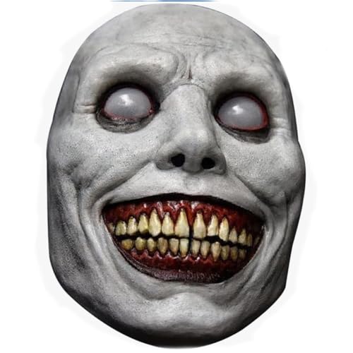 Meiturzhen Halloween Horror Maske, Horror Scary Halloween Mask, Lächelnder Dämon/Clown Cosplay/Gruseliger Halloween Demon/Karneval Fasching Böse Kostümparty-Requisiten für Damen Herren von Meiturzhen