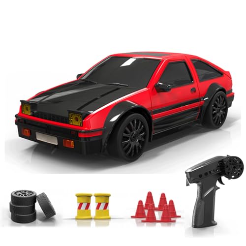 1:24 Mini RC Drift Car, 15 km/h 4WD Ferngesteuertes Auto mit Beleuchtung, 2,4 GHz RTR Rennwagen Modell mit Dual-Speed Spielzeug für Erwachsene 1:24 Mini RC Drift Car, 15 km/h 4WD Ferngesteuertes Auto mit Beleuchtung, 2,4 GHz RTR Rennwagen Modell mit Dual-Speed Spielzeug für Erwachsene von Meiurlex