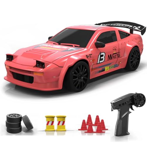 1:24 Mini RC Drift Car, 15 km/h 4WD Ferngesteuertes Auto mit Beleuchtung, 2,4 GHz RTR Rennwagen Modell mit Dual-Speed Spielzeug für Erwachsene 1:24 Mini RC Drift Car, 15 km/h 4WD Ferngesteuertes Auto mit Beleuchtung, 2,4 GHz RTR Rennwagen Modell mit Dual-Speed Spielzeug für Erwachsene von Meiurlex