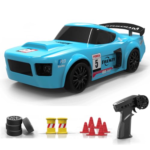 1:24 Mini RC Drift Car, 15 km/h 4WD Ferngesteuertes Auto mit Beleuchtung, 2,4 GHz RTR Rennwagen Modell mit Dual-Speed Spielzeug für Erwachsene 1:24 Mini RC Drift Car, 15 km/h 4WD Ferngesteuertes Auto mit Beleuchtung, 2,4 GHz RTR Rennwagen Modell mit Dual-Speed Spielzeug für Erwachsene von Meiurlex