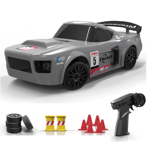 1:24 Mini RC Drift Car, 15 km/h 4WD Ferngesteuertes Auto mit Beleuchtung, 2,4 GHz RTR Rennwagen Modell mit Dual-Speed Spielzeug für Erwachsene 1:24 Mini RC Drift Car, 15 km/h 4WD Ferngesteuertes Auto mit Beleuchtung, 2,4 GHz RTR Rennwagen Modell mit Dual-Speed Spielzeug für Erwachsene von Meiurlex
