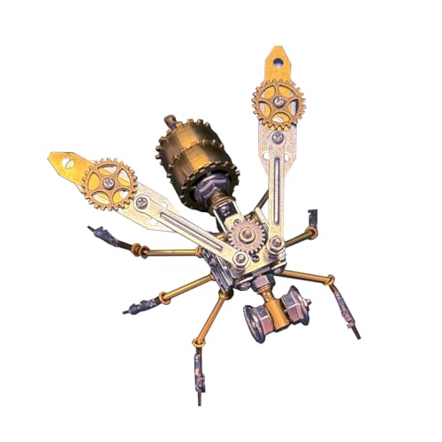 3D Metall Puzzle Modell, 134 Teile Mechanisches Metall Little Hummel 3D Steampunk Puzzle, Konstruktionsspielzeug DIY Assembly Kits für Jugendliche & Erwachsene von Meiurlex