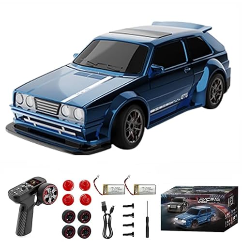 Meiurlex 1/43 RC Drift Car mit Gyro, 2.4GHz Ferngesteuertes Drift Auto mit LED-Leuchten, 4WD Mini RC Rennwagen Modell Geschenk für Erwachsene Meiurlex 1/43 RC Drift Car mit Gyro, 2.4GHz Ferngesteuertes Drift Auto mit LED-Leuchten, 4WD Mini RC Rennwagen Modell Geschenk für Erwachsene von Meiurlex