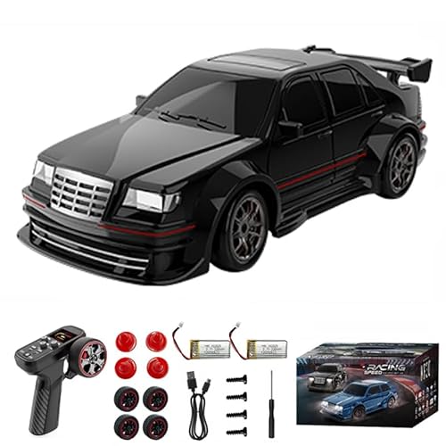 Meiurlex 1/43 RC Drift Car mit Gyro, 2.4GHz Ferngesteuertes Drift Auto mit LED-Leuchten, 4WD Mini RC Rennwagen Modell Geschenk für Erwachsene Meiurlex 1/43 RC Drift Car mit Gyro, 2.4GHz Ferngesteuertes Drift Auto mit LED-Leuchten, 4WD Mini RC Rennwagen Modell Geschenk für Erwachsene von Meiurlex