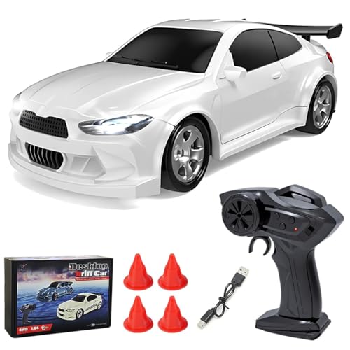 Meiurlex 1/64 RC Drift Auto, 2,4GHz Desktop Rennauto Ferngesteuertes Auto Sportwagen, 4WD Mini Racing Car Hobby Geschenk - FQD23 von Meiurlex