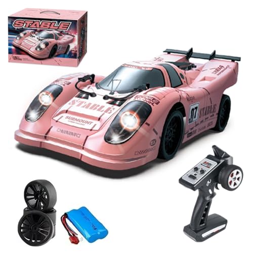 Meiurlex 1:16 Brushless RC Driftauto, 35KM/H Hochgeschwindigkeits Ferngesteuertes Rennwagen mit LED, 4WD RC Drift Car Geschenk für Erwachsene von Meiurlex