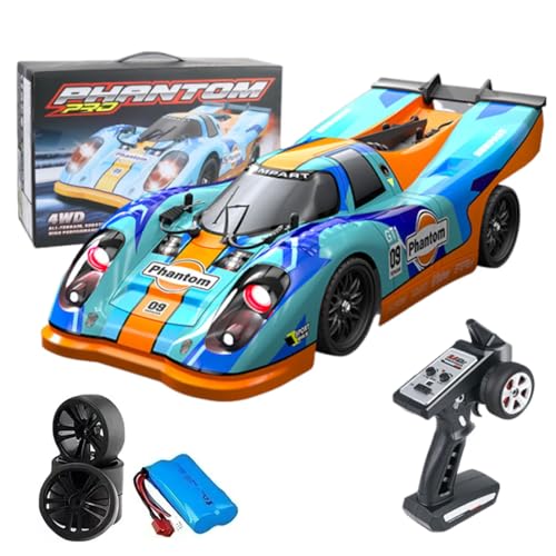 Meiurlex 1:16 Brushless RC Driftauto, 60KM/H Hochgeschwindigkeits Ferngesteuertes Rennwagen mit LED & Proportionale Steuerung, 4WD RC Drift Car Geschenk für Erwachsene Meiurlex 1:16 Brushless RC Driftauto, 60KM/H Hochgeschwindigkeits Ferngesteuertes Rennwagen mit LED & Proportionale Steuerung, 4WD RC Drift Car Geschenk für Erwachsene von Meiurlex