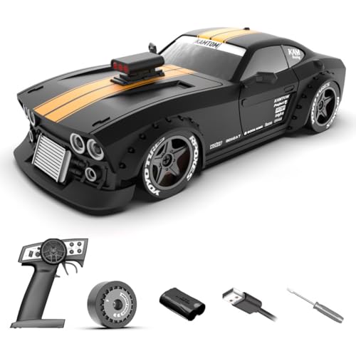 Meiurlex 1:32 RC Drift Car, 2,4 GHz Ferngesteuertes Auto mit ESP-Gyro & Beleuchtung, 30km/h 4WD Rennauto für Kinder und Erwachsene ab 6 Jahren (KM3299) von Meiurlex