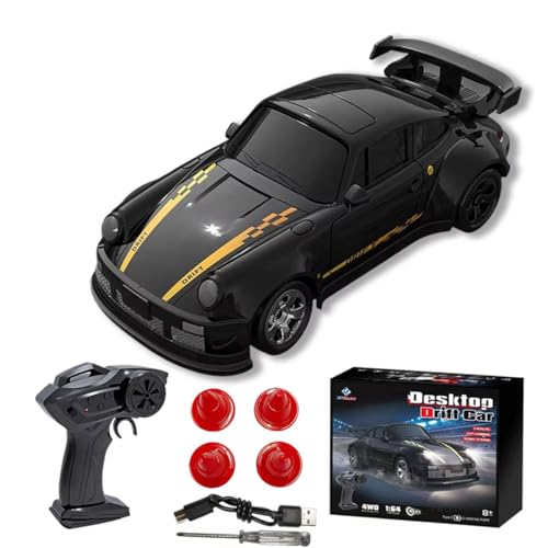 Meiurlex 1:64 RC Drift Auto, 2,4-GHz Desktop Rennauto Ferngesteuertes Auto Sportwagen, Mini Racing Car Hobby Geschenk für Erwachsene von Meiurlex