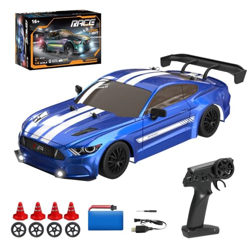 Meiurlex 30KM/H RC Drift Car, 1:16 Mini Drift Auto 4WD Ferngesteuertes Auto mit LED Leuchten, 2.4Ghz Fernbedienung Drifts RC Car Spielzeugauto für Erwachsene Meiurlex 30KM/H RC Drift Car, 1:16 Mini Drift Auto 4WD Ferngesteuertes Auto mit LED Leuchten, 2.4Ghz Fernbedienung Drifts RC Car Spielzeugauto für Erwachsene von Meiurlex
