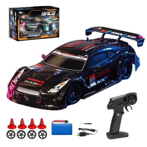Meiurlex 30KM/H RC Drift Car, 1:16 Mini Drift Auto 4WD Ferngesteuertes Auto mit LED Leuchten, 2.4Ghz Fernbedienung Drifts RC Car Spielzeugauto für Erwachsene Meiurlex 30KM/H RC Drift Car, 1:16 Mini Drift Auto 4WD Ferngesteuertes Auto mit LED Leuchten, 2.4Ghz Fernbedienung Drifts RC Car Spielzeugauto für Erwachsene von Meiurlex