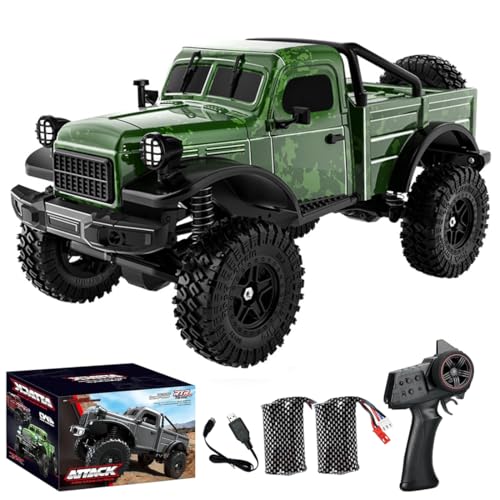 Meiurlex Ferngesteuertes Auto mit Licht, 1:18 2,4GHz All Terrain Car RC Buggy, 12KM/H Ferngesteuert Offroad Truck 4WD RTR RC Autos Erwachsene von Meiurlex