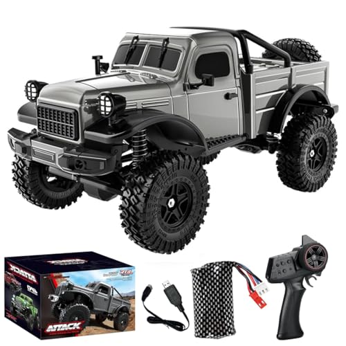 Meiurlex Ferngesteuertes Auto mit Licht, 1:18 2,4GHz All Terrain Car RC Buggy, 12KM/H Ferngesteuert Offroad Truck 4WD RTR RC Autos Erwachsene von Meiurlex
