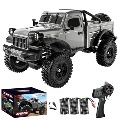 Meiurlex Ferngesteuertes Auto mit Licht, 1:18 2,4GHz All Terrain Car RC Buggy, 12KM/H Ferngesteuert Offroad Truck 4WD RTR RC Autos Erwachsene von Meiurlex