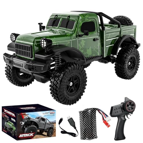 Meiurlex Ferngesteuertes Auto mit Licht, 1:18 2,4GHz All Terrain Car RC Buggy, 12KM/H Ferngesteuert Offroad Truck 4WD RTR RC Autos Erwachsene von Meiurlex