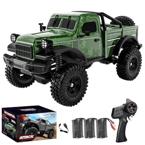 Meiurlex Ferngesteuertes Auto mit Licht, 1:18 2,4GHz All Terrain Car RC Buggy, 12KM/H Ferngesteuert Offroad Truck 4WD RTR RC Autos Erwachsene von Meiurlex
