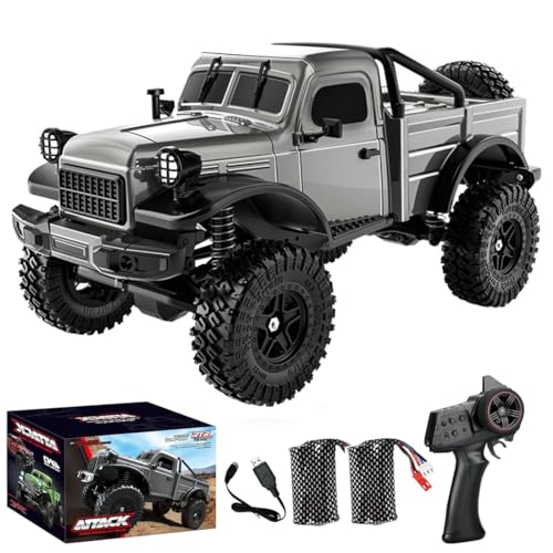 Meiurlex Ferngesteuertes Auto mit Licht, 1:18 2,4GHz All Terrain Car RC Buggy, 12KM/H Ferngesteuert Offroad Truck 4WD RTR RC Autos Erwachsene von Meiurlex