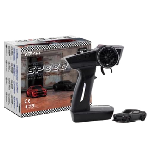 Meiurlex Turbo Racing 1:76 Mini RC Drift Car, 2,4G 3-Kanal Elektro Heckantrieb Rennwagen, RTR Ferngesteuert Drift Fahrzeug Spielzeug Geschenk für Hobbyisten & Erwachsene Meiurlex Turbo Racing 1:76 Mini RC Drift Car, 2,4G 3-Kanal Elektro Heckantrieb Rennwagen, RTR Ferngesteuert Drift Fahrzeug Spielzeug Geschenk für Hobbyisten & Erwachsene von Meiurlex