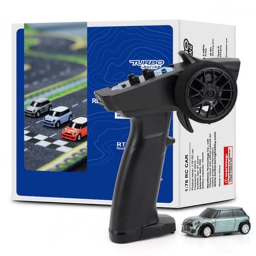 Meiurlex Turbo Racing 1:76 Mini RC Drift Car, 2,4G 3-Kanal Elektro Heckantrieb Rennwagen, RTR Ferngesteuert Drift Fahrzeug Spielzeug Geschenk für Hobbyisten & Erwachsene Meiurlex Turbo Racing 1:76 Mini RC Drift Car, 2,4G 3-Kanal Elektro Heckantrieb Rennwagen, RTR Ferngesteuert Drift Fahrzeug Spielzeug Geschenk für Hobbyisten & Erwachsene von Meiurlex