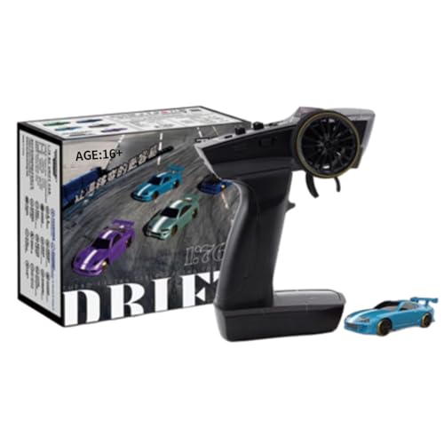 Meiurlex Turbo Racing 1:76 Mini RC Drift Car, 2,4G 3-Kanal Elektro Heckantrieb Rennwagen, RTR Ferngesteuert Drift Fahrzeug Spielzeug Geschenk für Hobbyisten & Erwachsene Meiurlex Turbo Racing 1:76 Mini RC Drift Car, 2,4G 3-Kanal Elektro Heckantrieb Rennwagen, RTR Ferngesteuert Drift Fahrzeug Spielzeug Geschenk für Hobbyisten & Erwachsene von Meiurlex