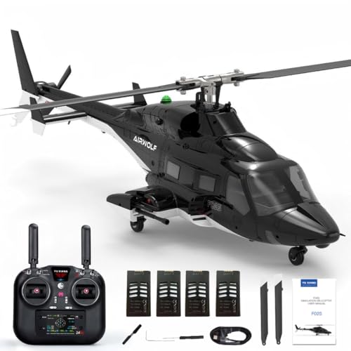 Meiurlex YUXIANG F02S RC Hubschrauber für Erwachsene, 1/34 Flybarless 8CH Ferngesteuerter Hubschrauber, 6G Militär RC Flugzeug mit Optischer Flussortung & GPS Positionierung Meiurlex YUXIANG F02S RC Hubschrauber für Erwachsene, 1/34 Flybarless 8CH Ferngesteuerter Hubschrauber, 6G Militär RC Flugzeug mit Optischer Flussortung & GPS Positionierung von Meiurlex