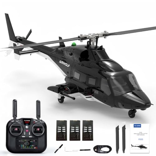 Meiurlex YUXIANG F02S RC Hubschrauber für Erwachsene, 1/34 Flybarless 8CH Ferngesteuerter Hubschrauber, 6G Militär RC Flugzeug mit Optischer Flussortung & GPS Positionierung Meiurlex YUXIANG F02S RC Hubschrauber für Erwachsene, 1/34 Flybarless 8CH Ferngesteuerter Hubschrauber, 6G Militär RC Flugzeug mit Optischer Flussortung & GPS Positionierung von Meiurlex