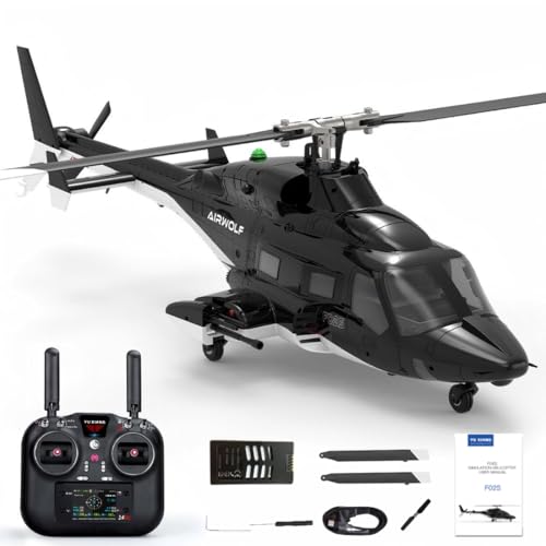 Meiurlex YUXIANG F02S RC Hubschrauber für Erwachsene, 1/34 Flybarless 8CH Ferngesteuerter Hubschrauber, 6G Militär RC Flugzeug mit Optischer Flussortung & GPS Positionierung Meiurlex YUXIANG F02S RC Hubschrauber für Erwachsene, 1/34 Flybarless 8CH Ferngesteuerter Hubschrauber, 6G Militär RC Flugzeug mit Optischer Flussortung & GPS Positionierung von Meiurlex