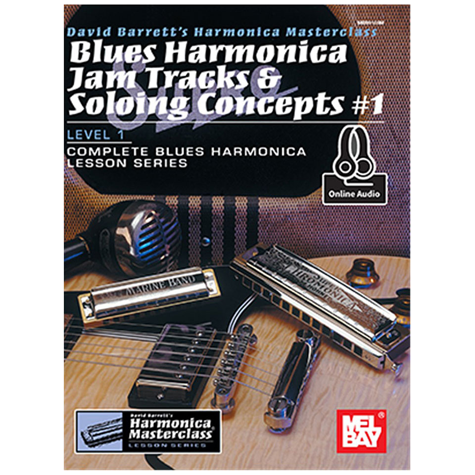 MelBay Blues Harmonica Jam Tracks & Soloing Concepts #1 Lehrbuch von MelBay