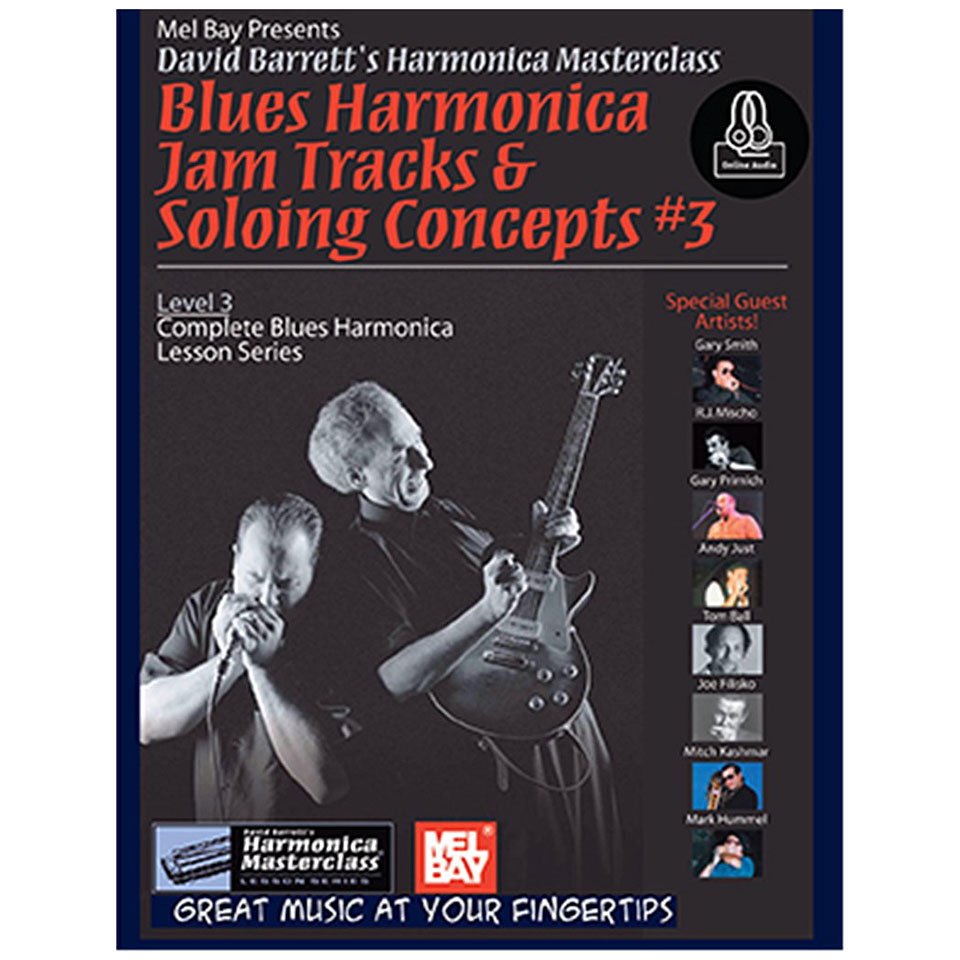 MelBay Blues Harmonica Jam Tracks & Soloing Concepts #3 Lehrbuch von MelBay